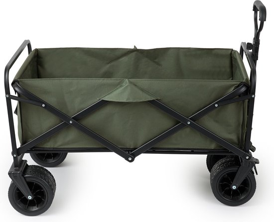 909 Outdoor Bolderkar - Pliable - Capacité de charge max 80 KG - 100x57x99cm - Vert