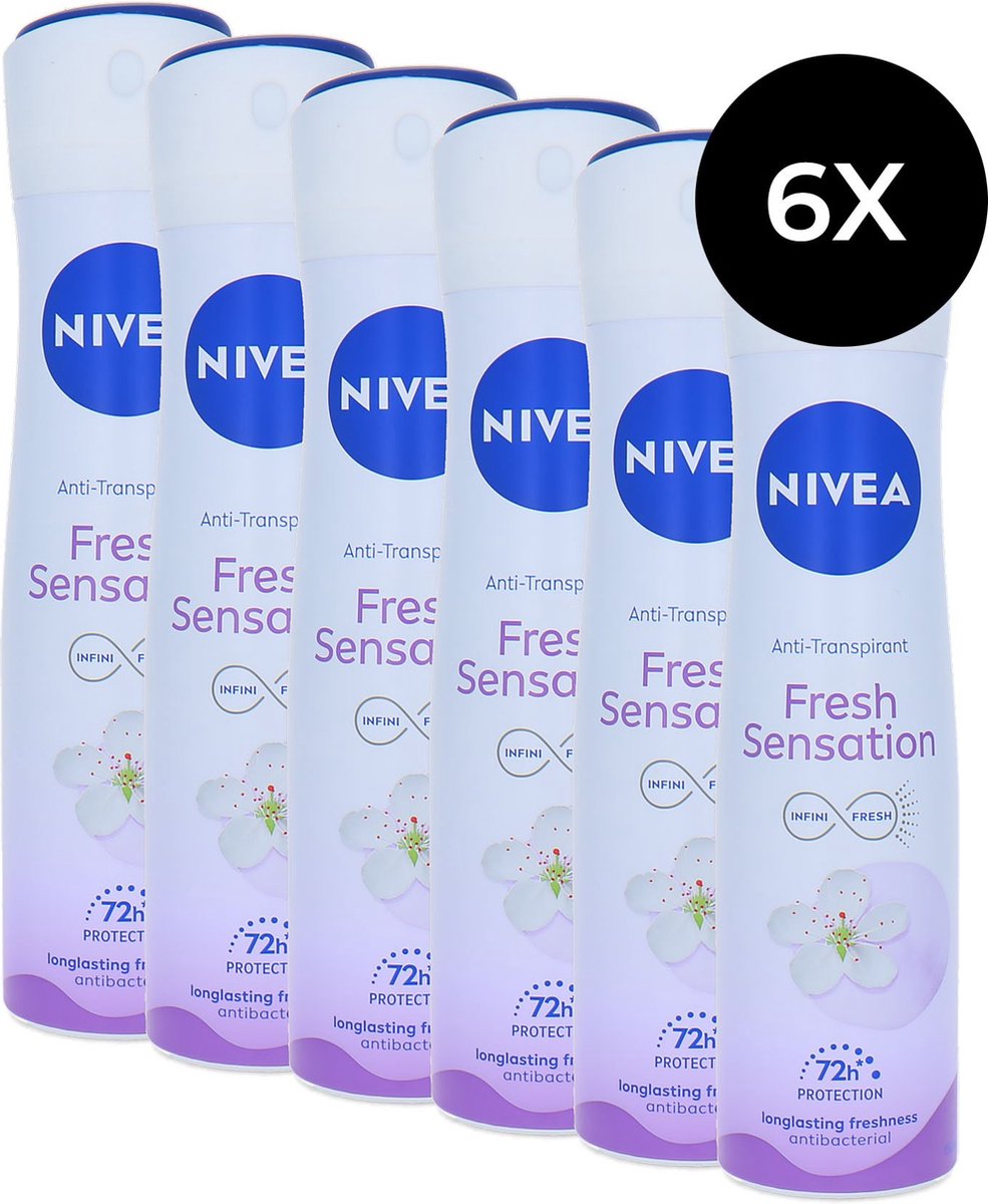 Goedkoopste Nivea Fresh Sensation Deodorant Spray - 6 x 150 ml