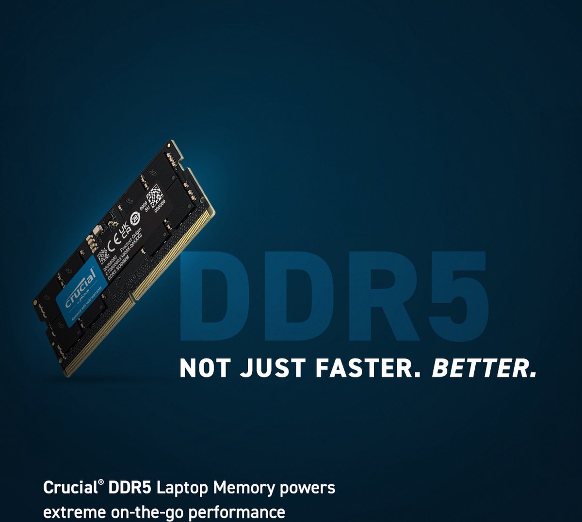 Crucial CT16G56C46S5 - Laptopgeheugen - 16GB - DDR5 - SODIMM- 5600MHz - 1 x 16 GB