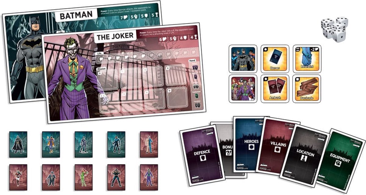 Topi Games DC Comics Board Game Batman The Savior of Gotham City *English Version* and accessories