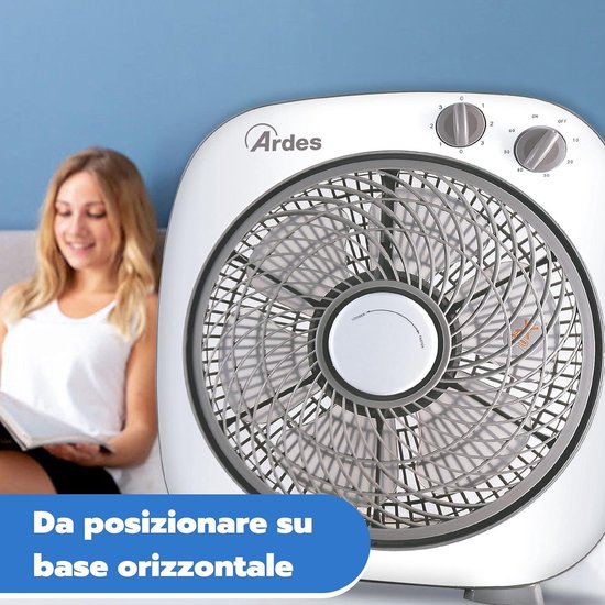 Senelux Ventilateur de sol - Ventilateur de gymnase chromé Ventilateur électrique portable de à 3 vitesses avec fonction d'inclinaison