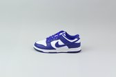 Nike Dunk Low Retro - Maat 45.5 - Wit/University Red/Concord / Wit Rood - Dunk - Lifestyle - Heren Sneakers voor Mannen
