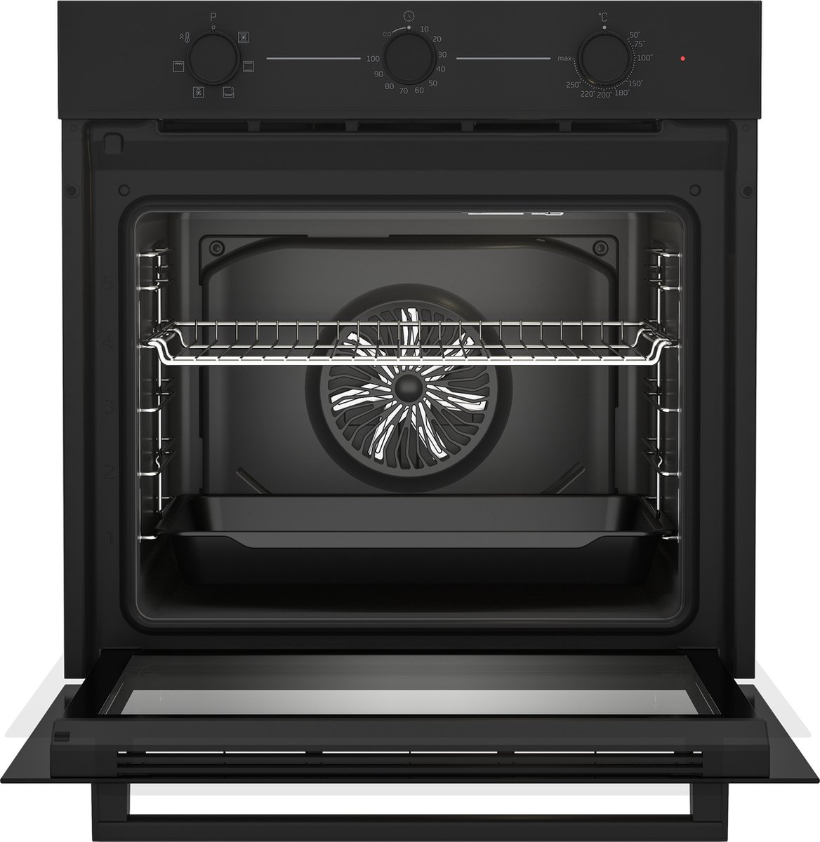 Beko BBIE11100B inbouw oven zwart glas zuinig energieklasse A | .