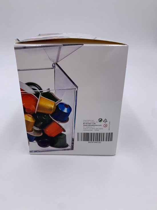 Behave Capsulehouder - 360° Draaibaar - Cuphouder - Zilverkleur - Geschikt voor 40 Nespresso capsules | Alle soorten Koffie