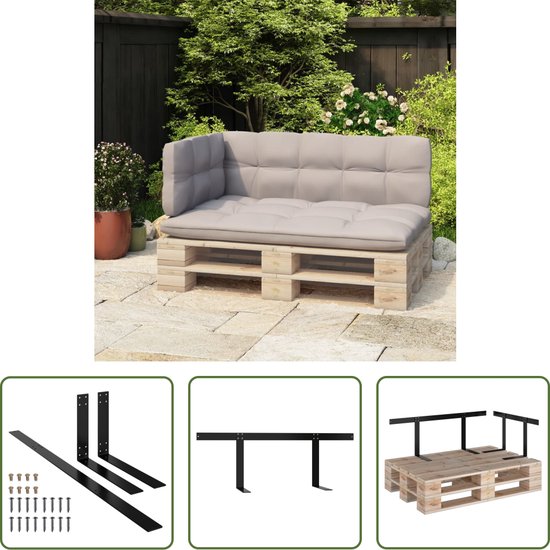 Palletkussen Uv-bestendig Palletkussen Schuimvlokken Palletkussen Palletmeubel Palletbank Rugleuning Zitkussen Zijkussenset Vele Maten En Kleuren Zitkussen 120x80x12 Zwart