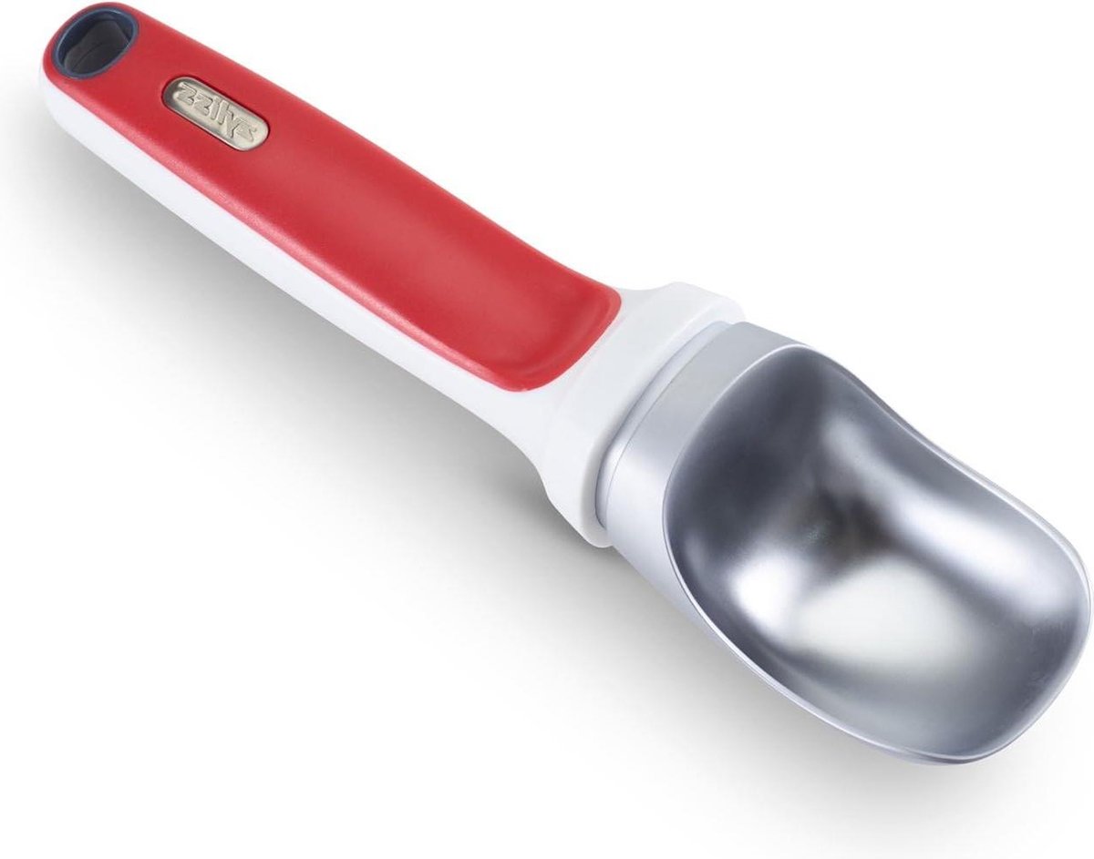 Ijslepel Rood-Wit Professionele Ijsschep voor Ijs Gelato Geronnen Room Sorbet Aardappelpuree - Vaatwasserbestendig