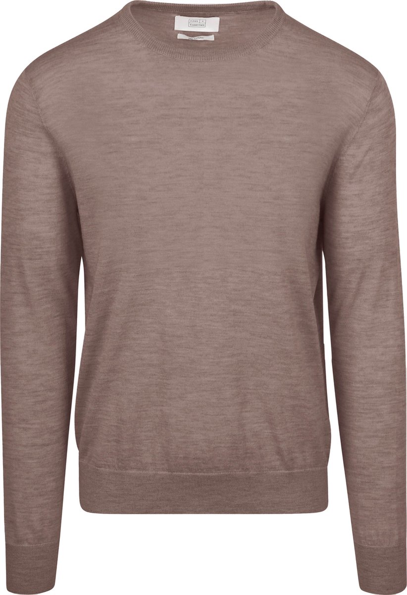 King Essentials The John Pullover Merino Bruin - Maat XXL - Heren - Pullovers