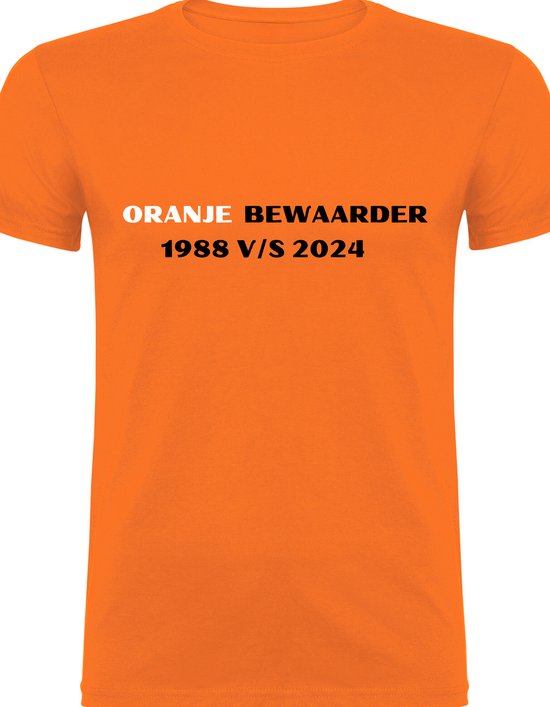 Nederlands Elftal T-shirt - Oranje - Voetbal - shirt met tekst- oranje T-Shirt - Nederlands Voetbal - Maat L - T-Shirt - Grappige teksten - Cadeau - Shirt cadeau - EK voetbal Shirt- verjaardag
