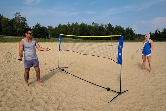Kit Filet De Badminton Autoportant ZHPPED – 6,1 M De Large, Hauteur 1,55 M, Base Lestée 60-80 Kg