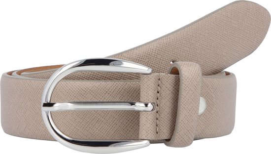 Vanzetti Cuir Ceinture Classics 30mm Cambered Leather Belt W80 Taupe Gris