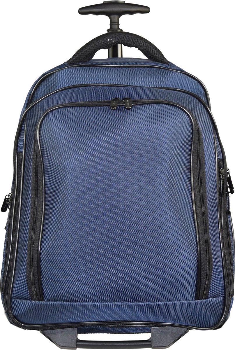 Dermata 2 wielen Rugzak trolley 47 cm Laptopvak - 46cm (18,3 duim) - blau