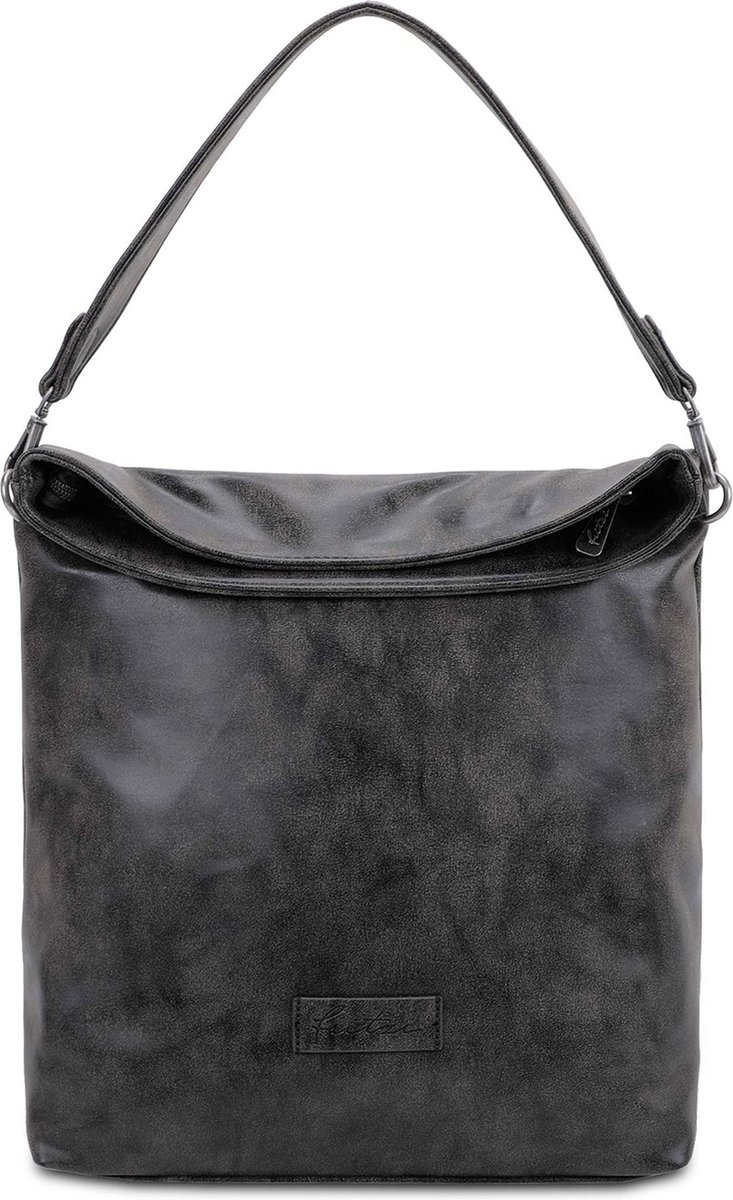 Fritzi aus Preußen Fietsenzak Vintage Bike01 Bike Bag Black Idol Donkergrijs