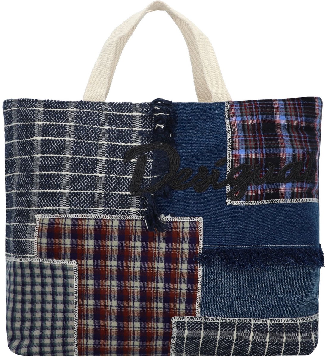 Desigual Schoudertas Accessories Shopping Bag Blue Veelkleurig