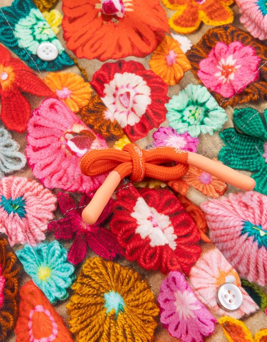 Robe de danse 17 AOP Fleurs moelleuses Orange: 128/8 ans