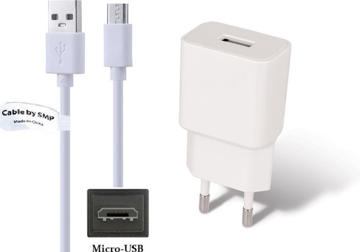 OneOne 2A lader + 0,25m standaard Micro USB kabel. Universele oplader adapter past op Kobo (Rakuten) eReader Mini, ARC 7, ARC 7HD, ARC 10HD, Aura 1, Aura HD, Aura H2O, Aura One (Niet voor Kobo model Wifi)