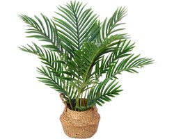 Kunstplanten, groot, 60 cm, kunstpalmplanten, nepplanten, plastic, kunstpalm, plant, decoratie voor thuis, woonkamer, slaapkamer (1 stuks)