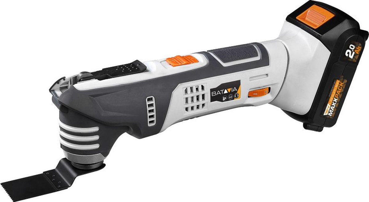 Batavia Oscillerende Multitool 18V Incl. 4.0 Ah Oplader Geschikt voor zagen schrapen schuren enz. Maxxpack