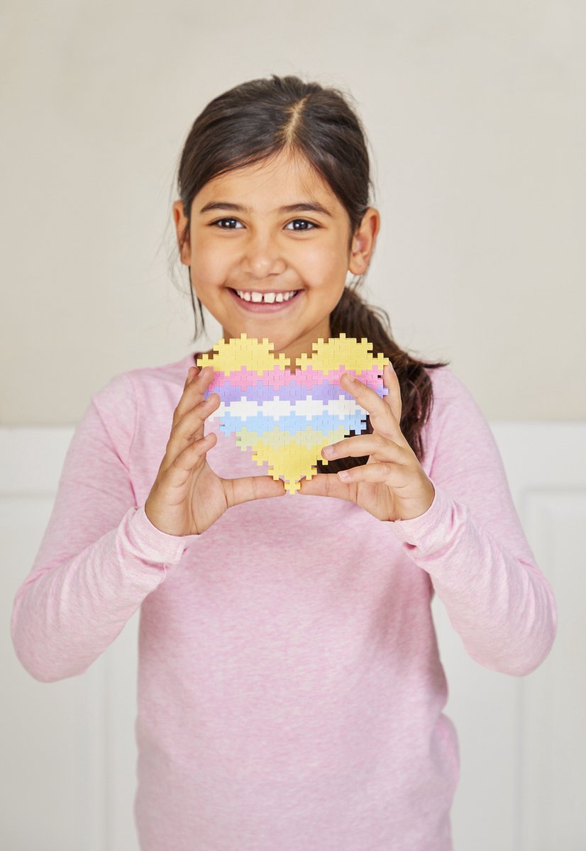 Plus-Plus Basic Pastel Paars 600 delige bouwset - 3312 - Bouwspeelgoed - Constructiespeelgoed - Set met bouwstenen - Vanaf 5 jaar — afbeelding 13