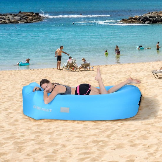Opblaasbare ligstoel met waterdicht en anti-leak ontwerp - perfect voor achtertuin strand reizen camping - ShenkeyAls je meer specifieke zoekwoorden hebt waar je aan denkt, laat het me weten dan kan ik die toevoegen. — afbeelding 2