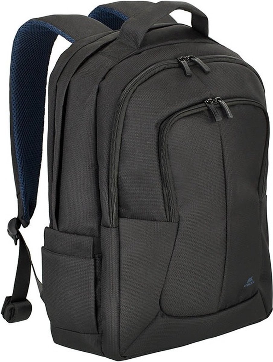 Rivacase 8460 Tegel - Eco Bulker Laptoptas 17.3 inch - Rugzak 23L - 10.1 inch Tabletvak - Zwart
