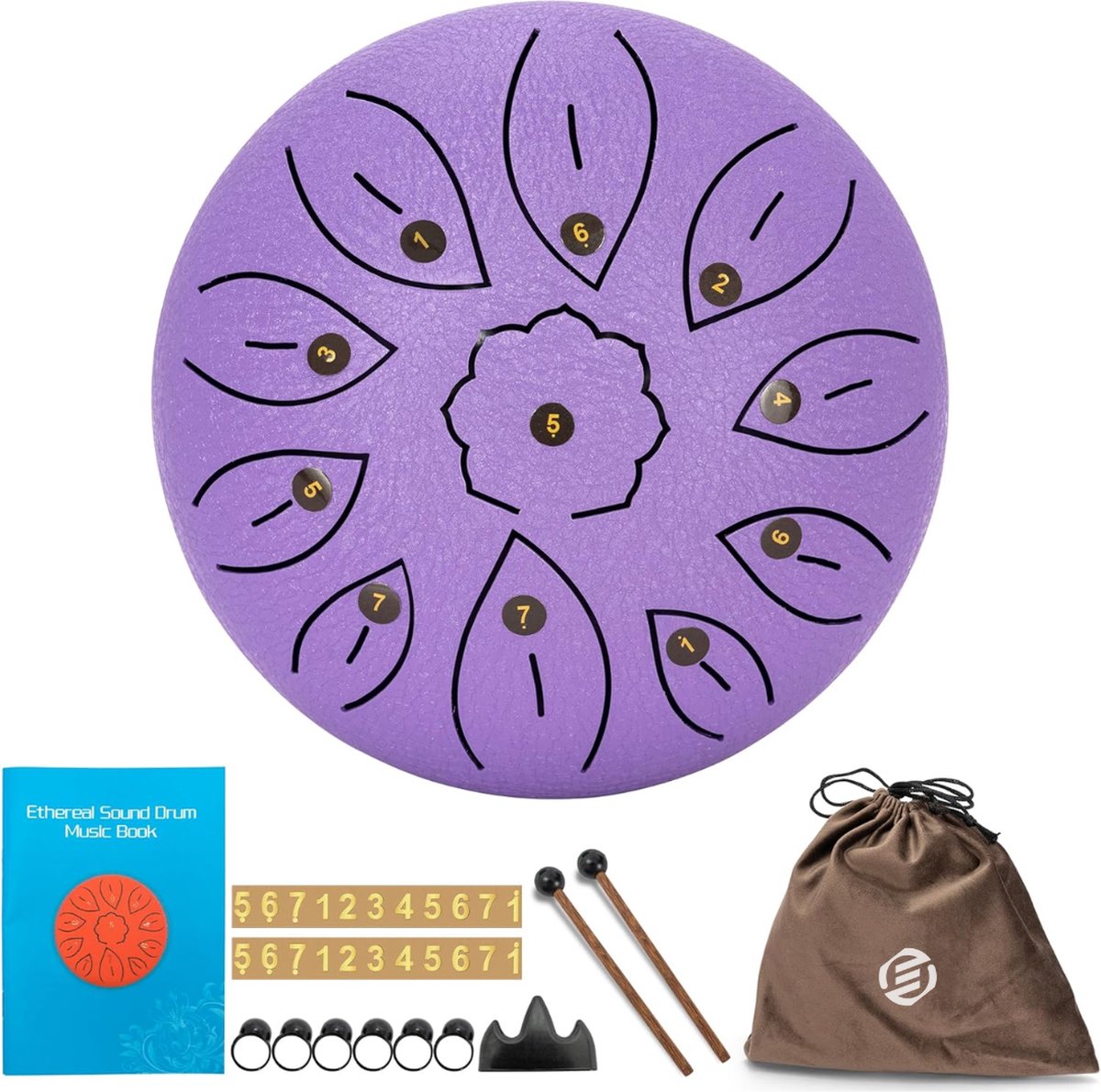 Equivera Regentrommel - Rain Drum - Regentrommel voor Buitentuin - Chakra Trommel - Waterdicht - Meditatie - Yoga - Tuininstrument