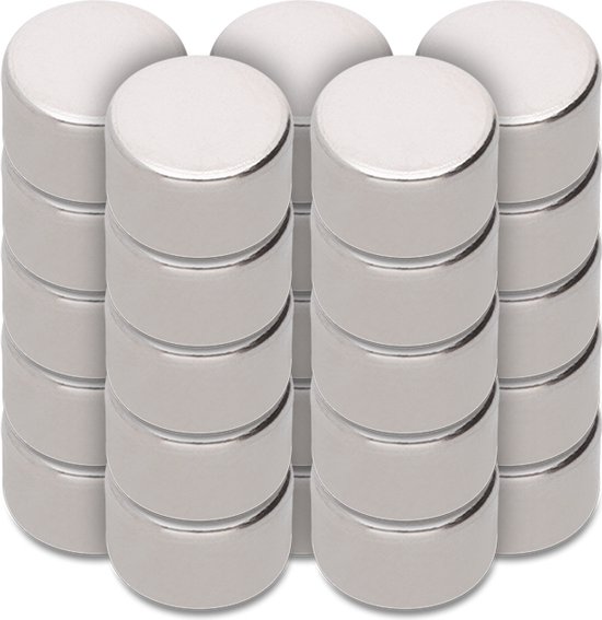 Foto: Magnet outlet magneten sterk neodymium schijfmagneten multipack 8mm x 5mm trekkracht 2 kg 25 stuks