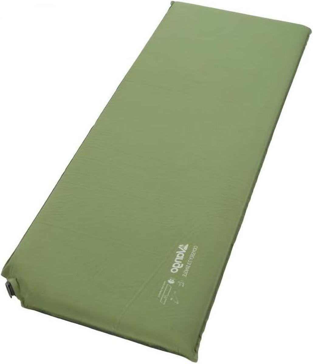 Single zelfopblazende slaapmat 75 cm diep voor kamperen - extra matras