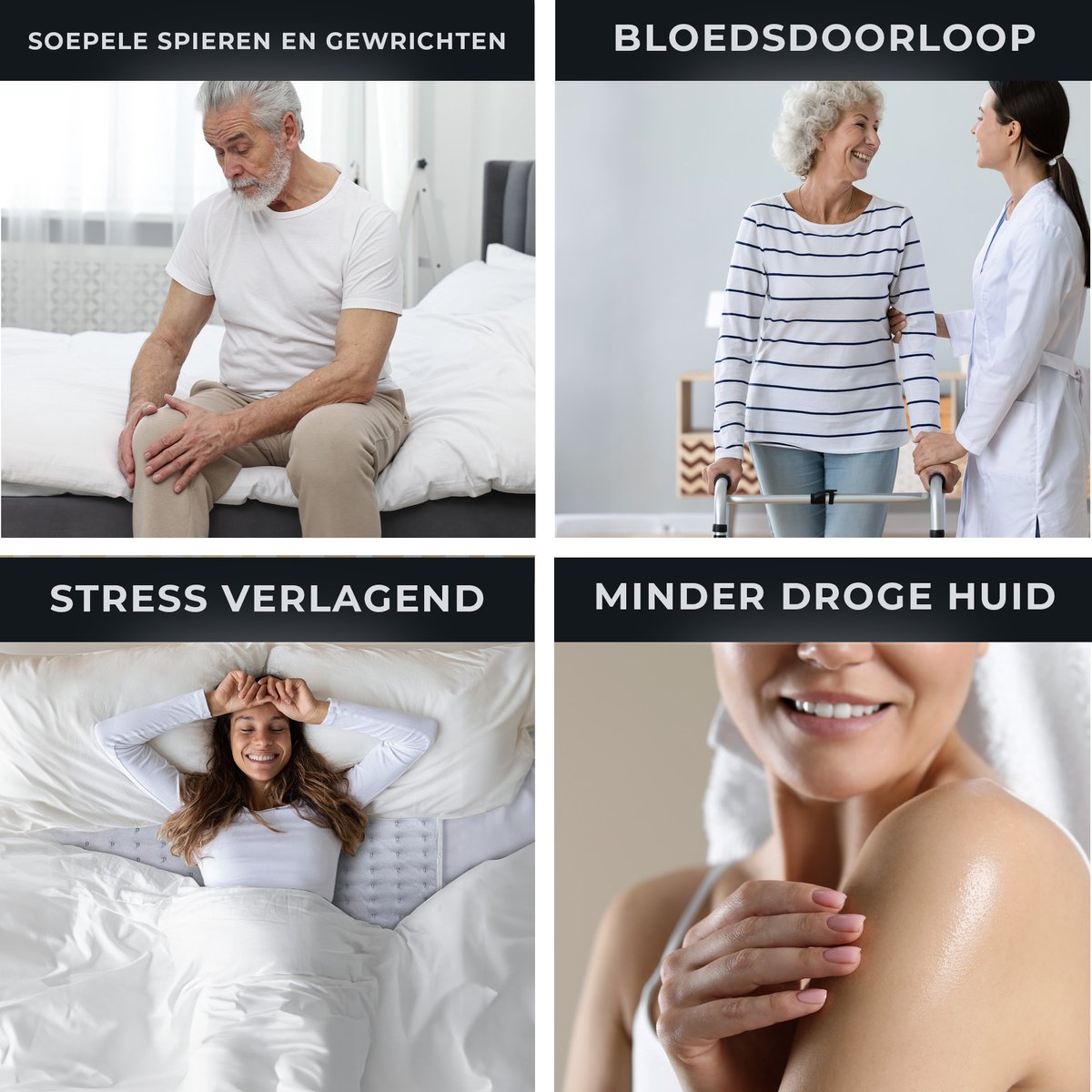 Afbeelding 2 van STAUS&BACH CozySnug - 1 persoons elektrische onderdeken (100W) - Warmtedeken met 6 warmtestanden en timer (2, 4 en 6 uur) - Wasbaar deken - 150x80 cm - Grijs