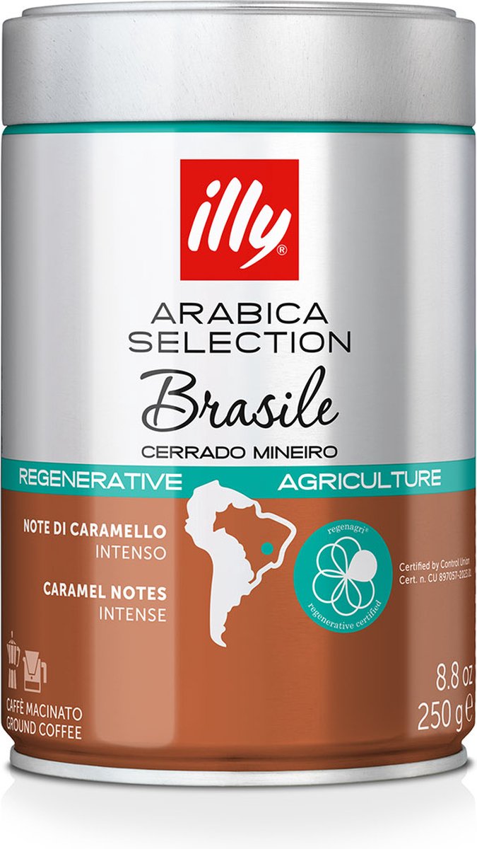 illy - Koffie Brazilië Cerrado Mineiro 250 G gemalen