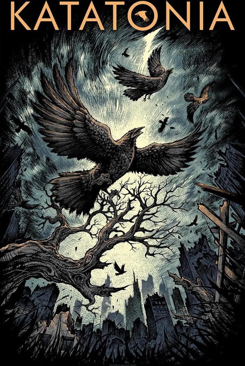 Katatonia - Uncover The Skies Textiel Poster - Multicolours