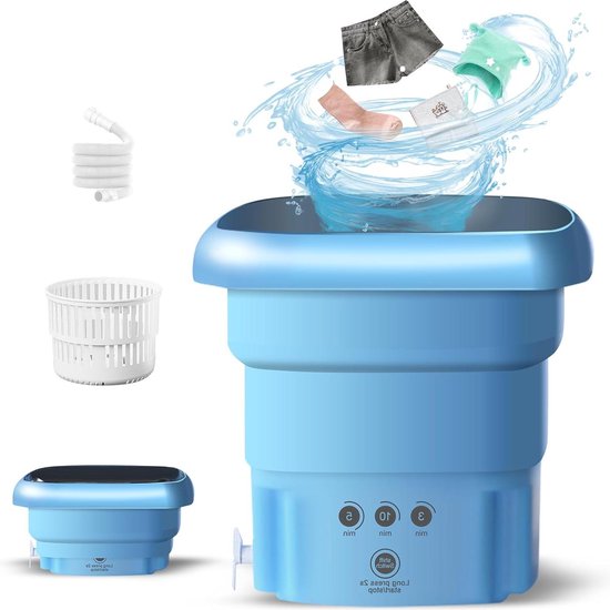 Voor De Consument® Mini Wasmachine Met Centrifuge - Kleine Opvouwbare Wasmachine Draagbaar Roze