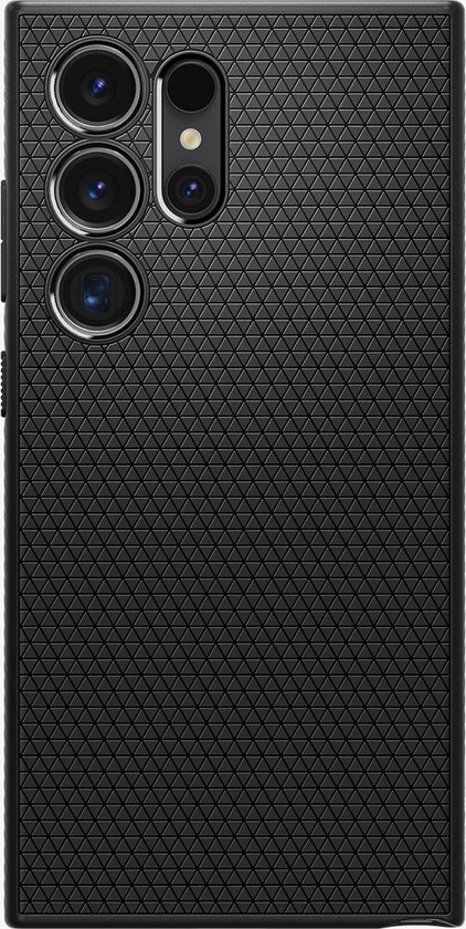 Foto: Spigen liquid air hoesje geschikt voor samsung galaxy s24 ultra back cover flexibel tpu zwart