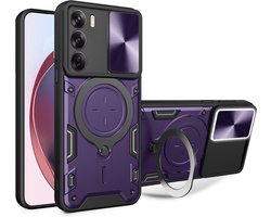 Techsuit CamGuard Pro Back Cover hoesje voor Oppo Reno12 - Paars