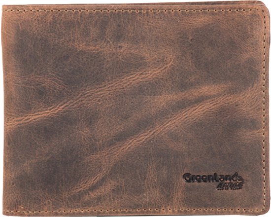 Portafoglio Greenland Nature Westcoast In Pelle Di Bufalo – 10x8x2 Cm, Marrone, Compatto E Sicuro