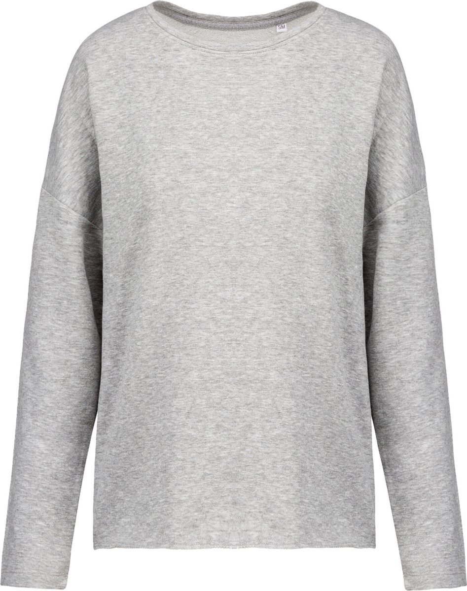 Kariban Damessweater “Loose fit” K471 - Light grey heather - L/XL