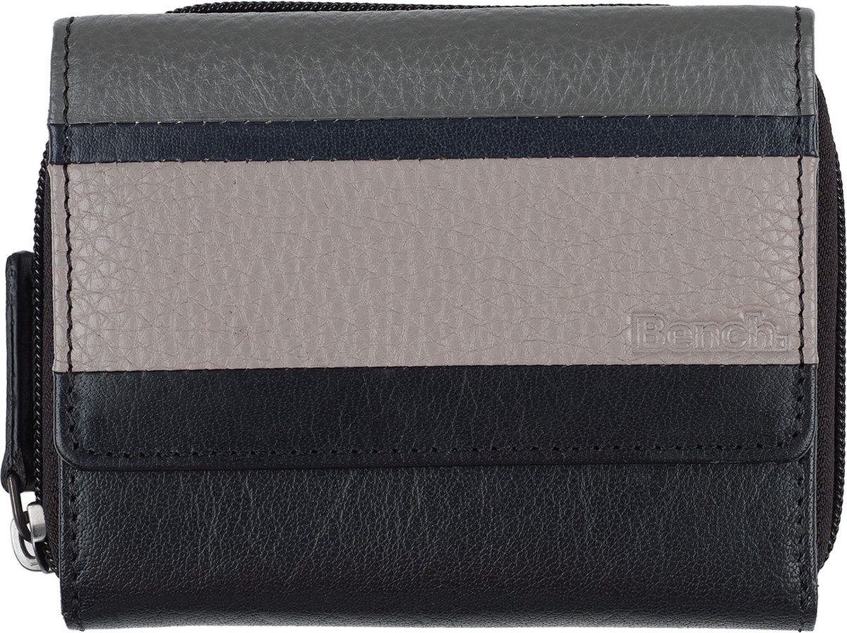 Bench Portemonnee RFID Leer 10 cm - Dames - Horizontaal - schwarz