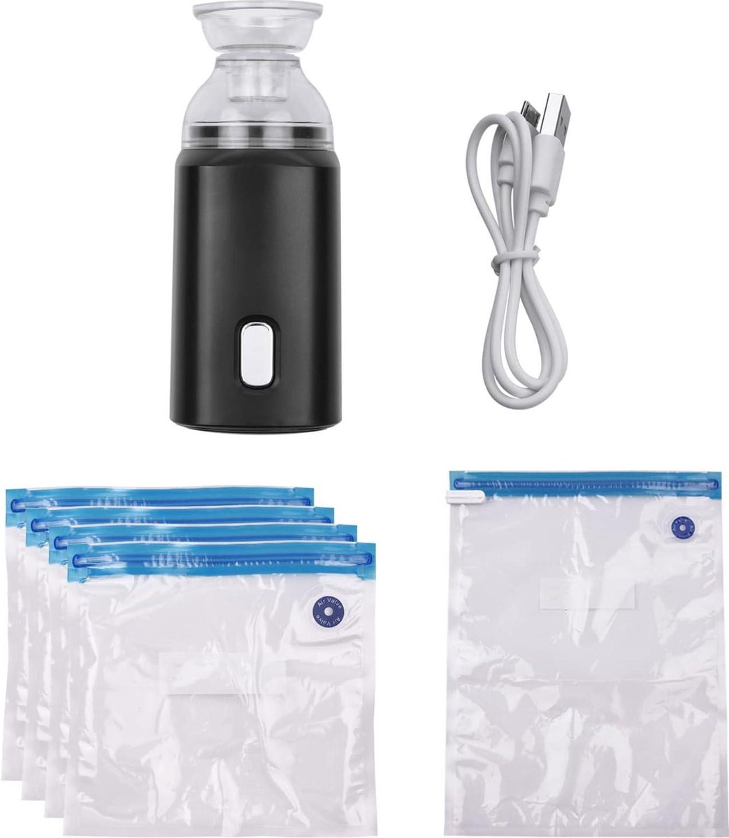 USB Elektrische Pomp Vacuümopbergzakken Met USB-pomp – 9 Zakken Set, Bespaar 80% Ruimte, Perfect Voor Kleding En Reizen Vacuumzakken Kleding Action