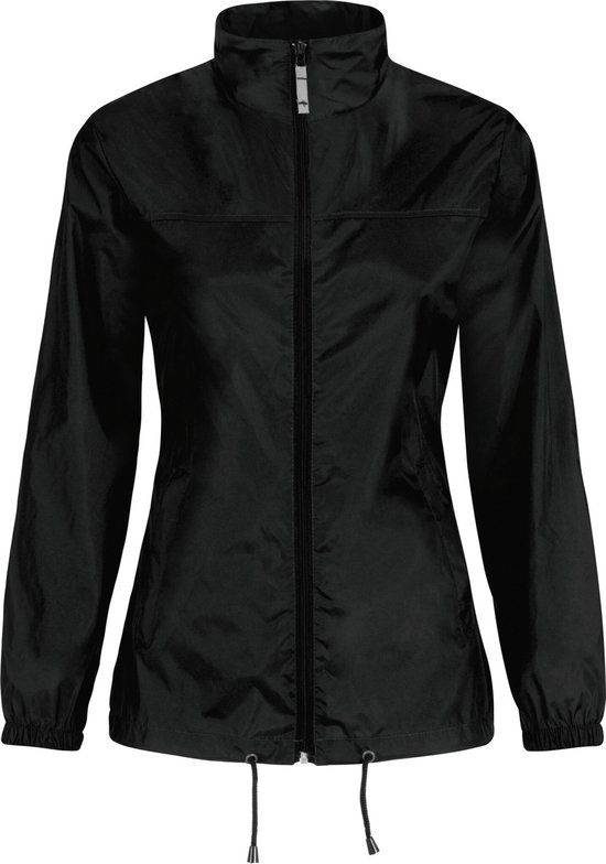 Windjas/regenjas voor dames zwart maat M