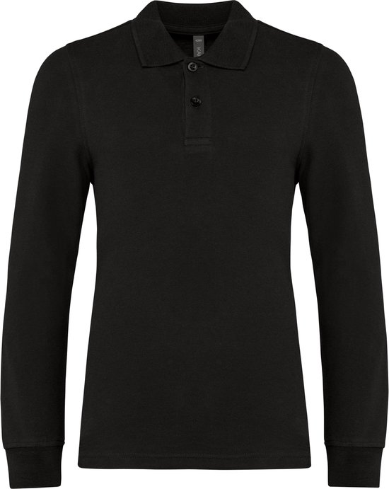 Kariban Polo Enfant Manches Longues K269 - Noir - 10/12 Ans (10/12 ans)