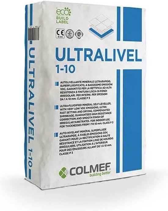 Foto: Colmef ultralivel 1 10 mm 25 kg