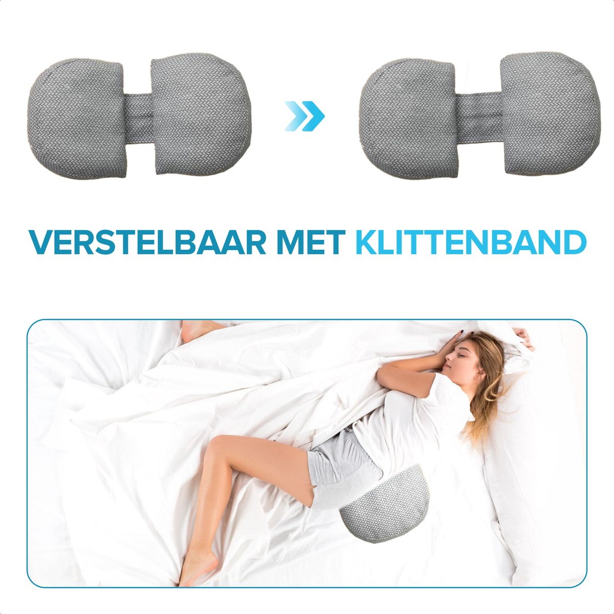 Zwangerschapskussen XXL U-vormig zijslaapkussen - comfortkussen voor