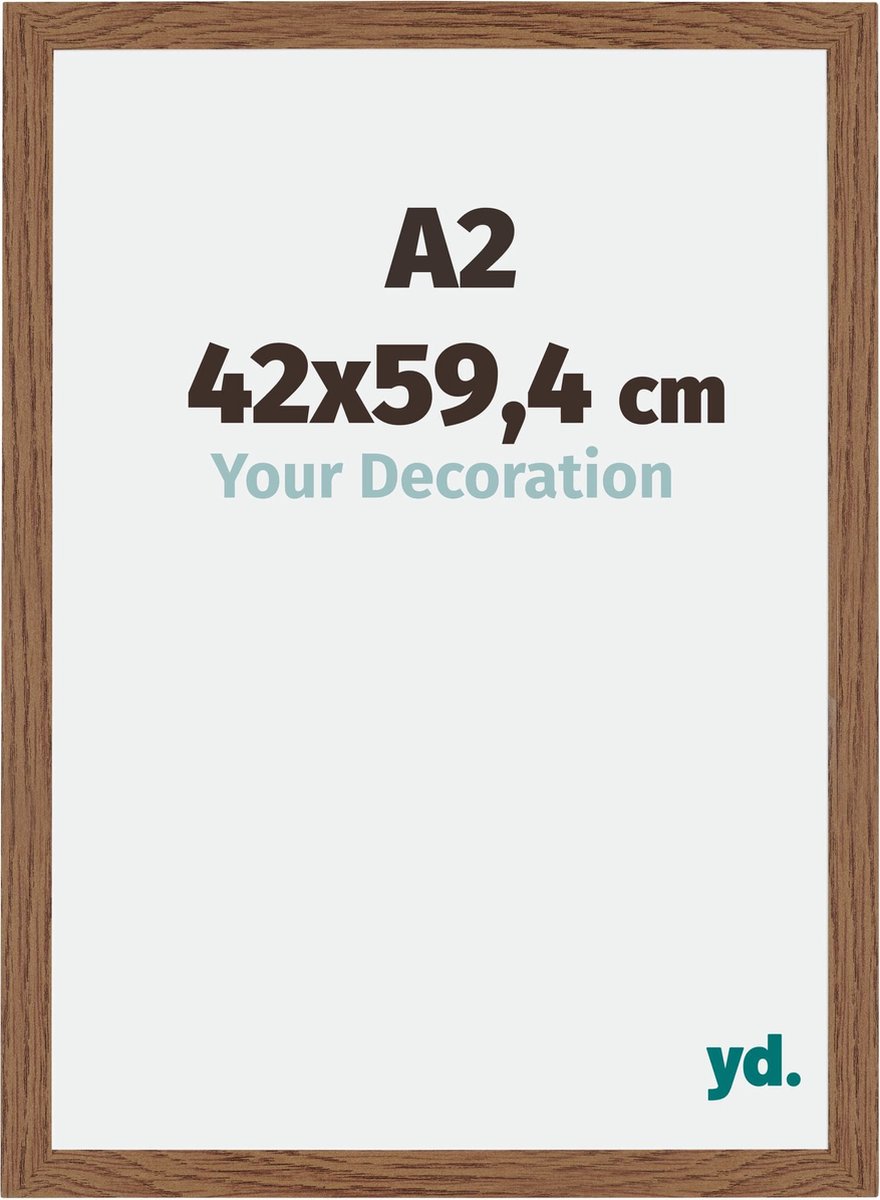 Your Decoration - Fotolijst A2 42x59,4 cm - MDF - Eiken Rustiek - Mura