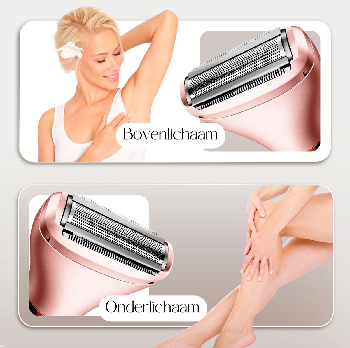 Ladyshave Gezicht - Oksels - Benen - Bikinilijn - Scheerapparaat Vrouw - Ontharingsapparaat Electrisch Ontharen - Gezichtsontharing Dames - Trimmer Vrouw - Ladyshaves Bikini - USB Oplaadbaar — afbeelding 5