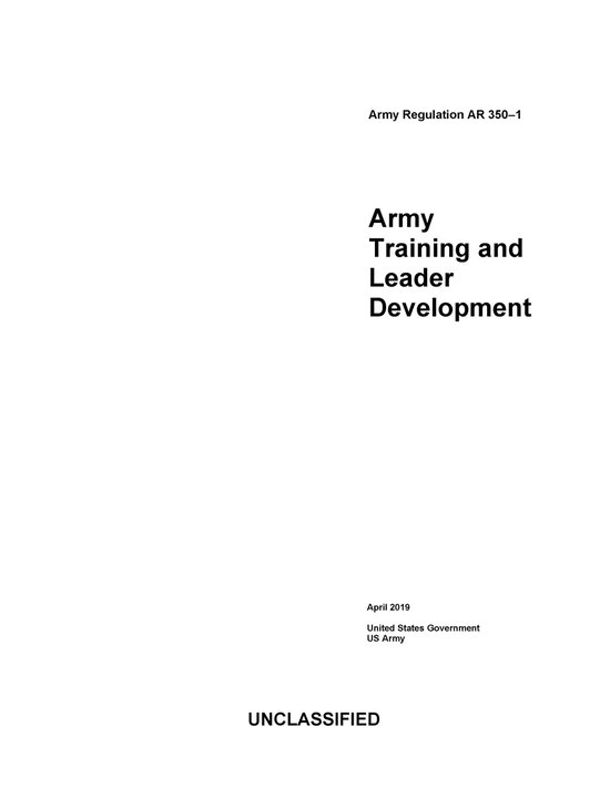 Army Regulation AR 350-1 Army Training and Leader Developmen ... - cover