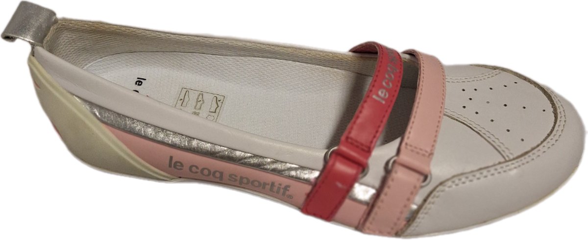 LE COQ SPORTIVE -BALLERINA-LUNGU-WHITE/PINK-SIZE 33