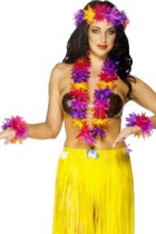 Toppers in concert - Hawaii thema verkleed kransen set - Carnaval of thema feestje spullen