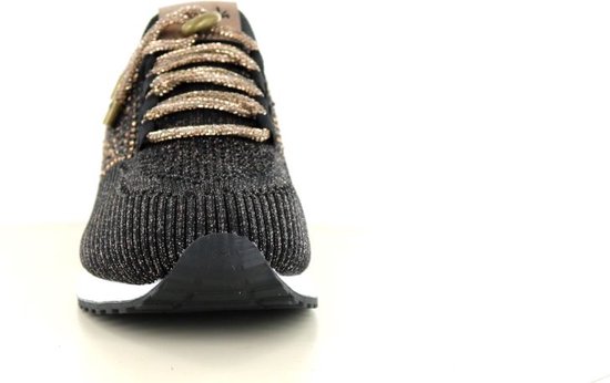 Baskets pour femmes Femme La Strada ® - Simili cuir, Suédine - Zwart - Taille 39