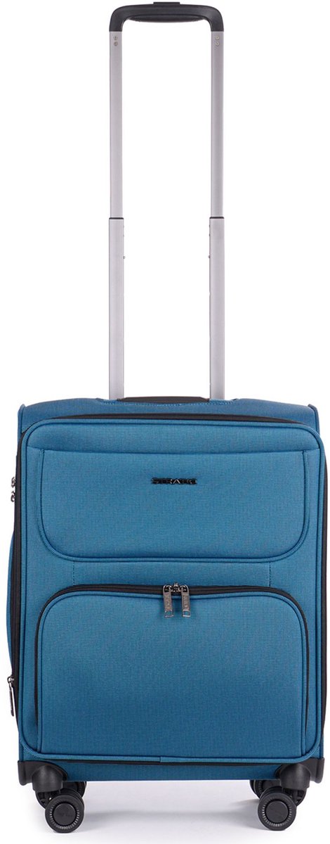 STRATIC Bendigo Light - zachte koffer - handbagage - 55x40x22 cm - 2,3 kg - 48 L - Petrol