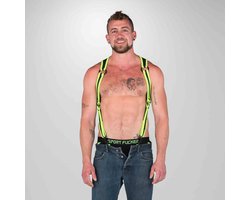 665 Neoprene - Riemenbody - Bretels Heckler Harness - Zwart/Groen - Maat L/XL