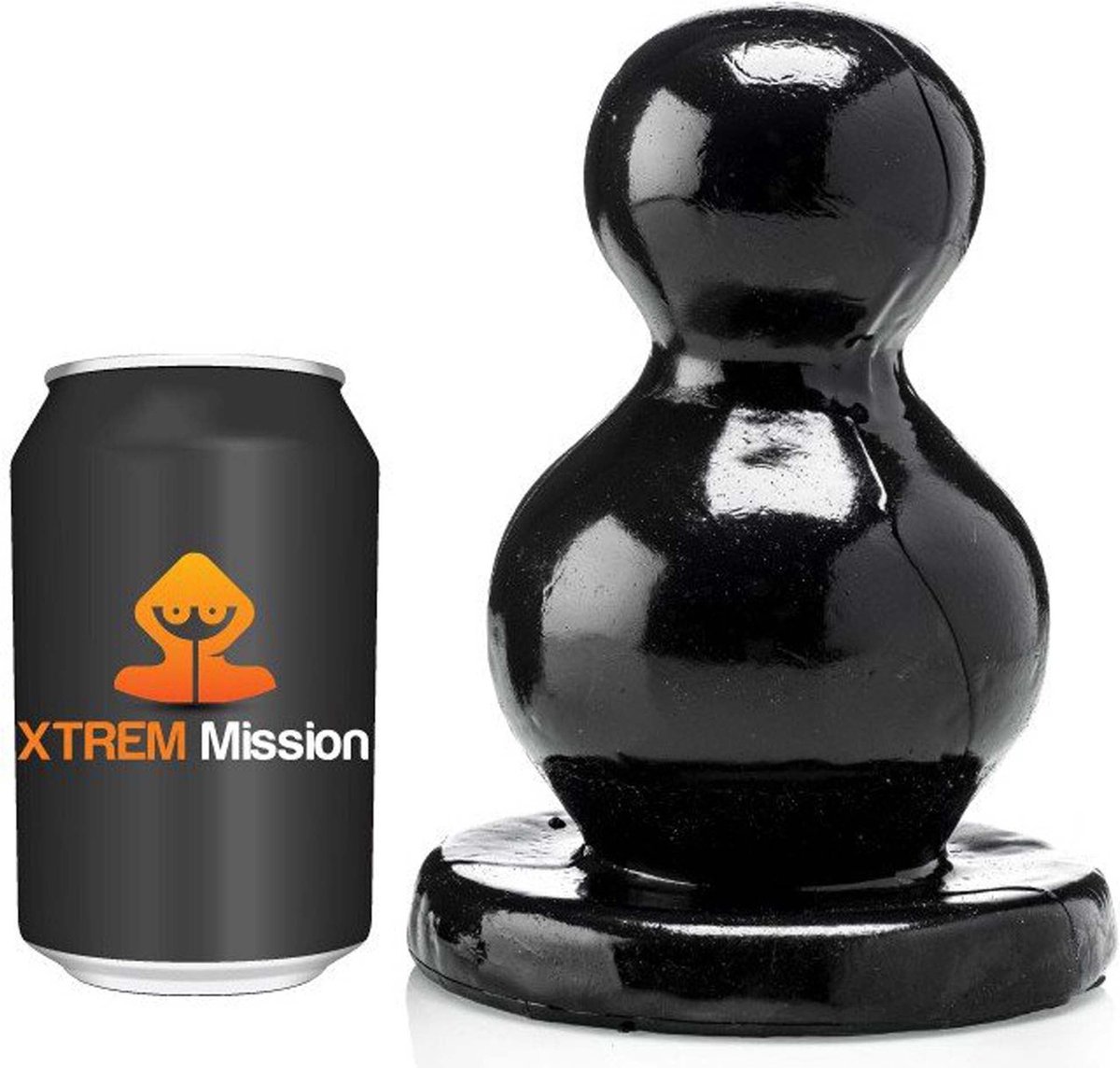 Goedkoopste Gangbangster - Mission Twice More - Dildo - 17 x - 11 cm - PVC - Zwart
